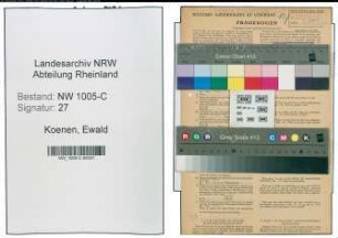 Entnazifizierung Ewald Koenen , geb. 29.07.1901 (Maschinen-Kontrolleur)
