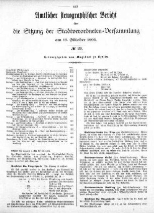No. 29, 16. Oktober 1902