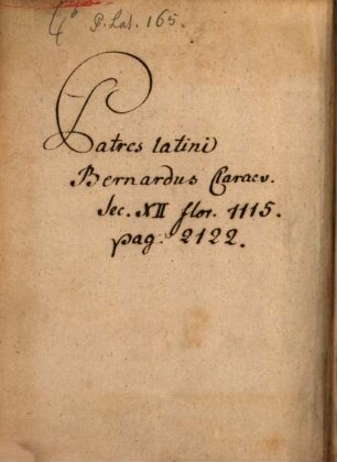 Liber Florvm Beati Bernardi Abbatis Clarevallensis