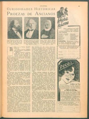 Proezas de ancianos : Curiosidades históricas