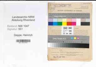 Entnazifizierung Heinrich Deppe , geb. 10.08.1901 (Kaufmann)