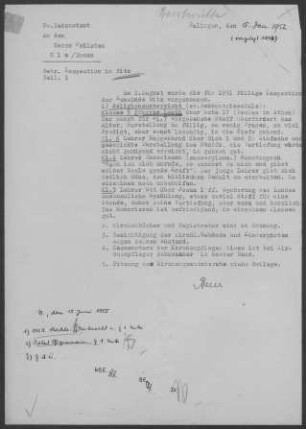Bitz: Inspektionsbericht 1951