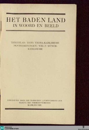 Het Badenland in woord en beeld