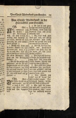 131-136, Von Christi Wiederkunft in der Herrlichkeit zum Gerichte