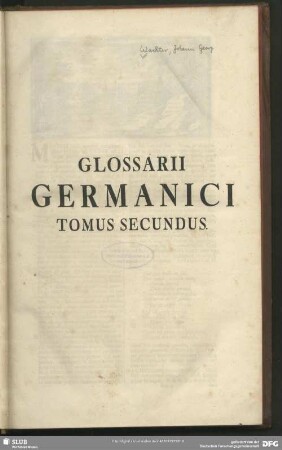 Tomus Secundus
