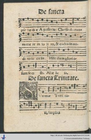 De sancta Trinitate.