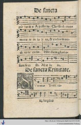 De sancta Trinitate.