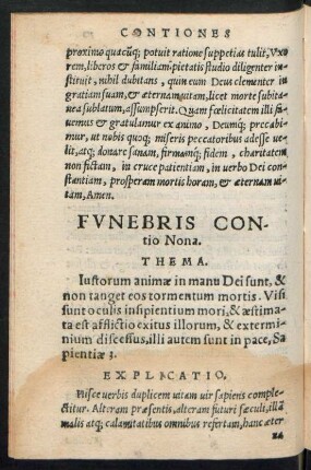 Funebris Contio Nona.