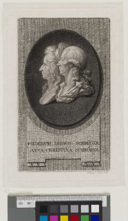 [Bildnis von Anna Christina und Friedrich Ulrich Ludwig Schröder]