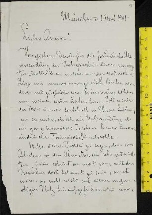 Karl von Amira (1848-1930) Nachlass: Briefe von Marcus Grönvold an Karl von Amira - BSB Amiraiana I. Grönvold, Marcus