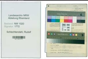 Entnazifizierung Rudolf Schlechtendahl , geb. 21.02.1897 (Werkmeister)