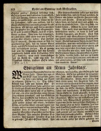 Evangelium am Neuen Jahrstage ... Text. Luc. 2, 21.