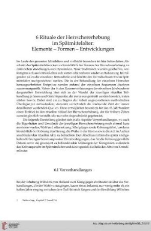 6.1 Vorverhandlungen