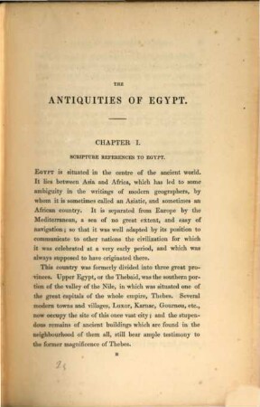 The antiquities of Egypt; with a particular notice of those that illustrate the sacred scriptures : With numerous engravings