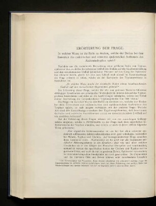 Erörterung der Frage