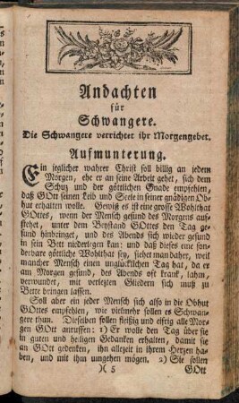 Andachten für Schwangere.
