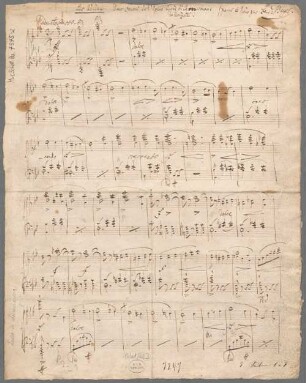 "Les Adieux - Arr; pf". - BSB Mus.Schott.Ha 7375-2