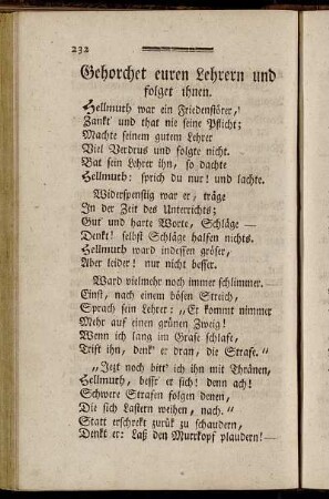Gehorchet euren Lehrern und folget ihnen