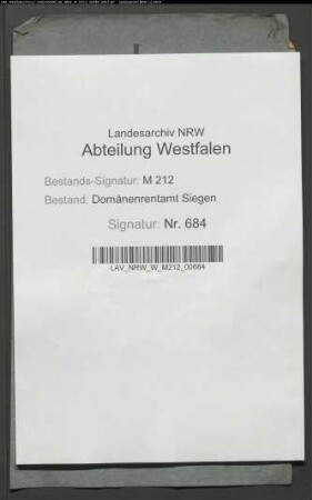Bitte des Heinrich Mönig zu Schmallenberg um Allodifikation eines Stückes Ackerlandes