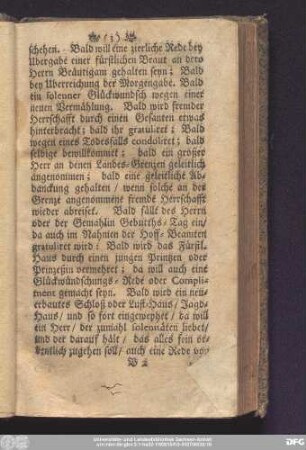 [Das erste Capitul. Von den mannichfaltigen Gelgenheiten zu reden.]