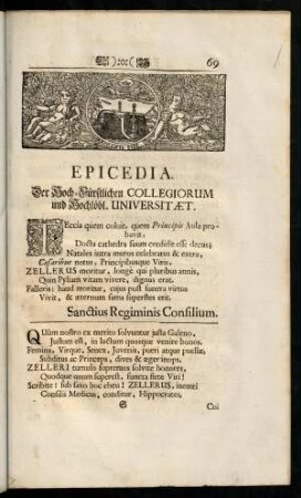 69-92, Epicedia.