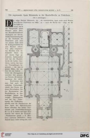 Die sogenannte Apsis Meinwerks in der Busdorfkirche zu Paderborn