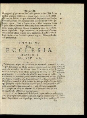 Locus XV. De Ecclesia