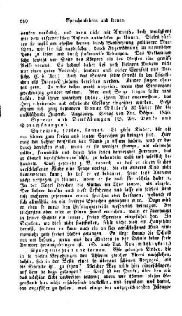 Sprech- und Denkübungen, (s. Art. Denk- und Sprachübungen)