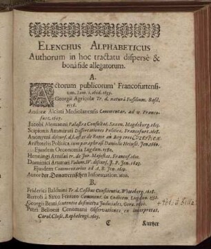 Elenchus Alphabeticus