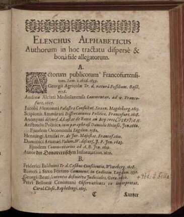 Elenchus Alphabeticus