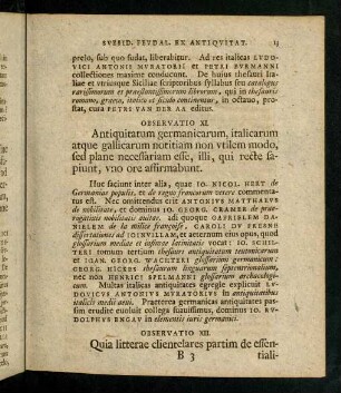 13-23, Observatio XI - XIX