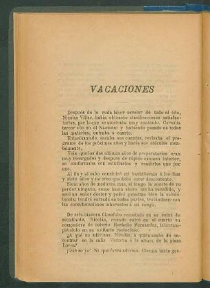 Vacaciones