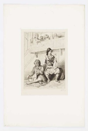 Musiciens Serbes, Blatt 11 der Folge "Bevölkerung der Donauprovinzen im Jahr 1854"