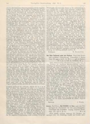 156-158 [Rezension] Grass, Karl Konrad, Das Verhalten zu Jesus nach den Forderungen der ‚Herrnworte‘ der drei ersten Evangelisten