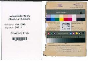 Entnazifizierung Erich Schlobach, geb. 30.07.1900 (Abtl.Leiter)