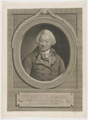 Bildnis des Quirin. Gottl. Schacher