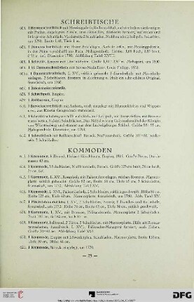 Kommoden / Kleinmöbel / (Nr. 613-643)