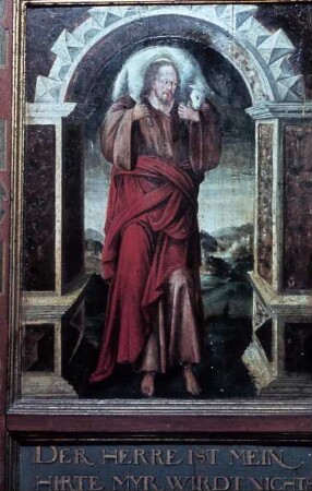 Christus trägt das verlorene Schaf