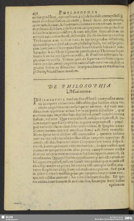 De Philosophia Meditativa
