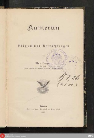 Kamerun : Skizzen und Betrachtungen