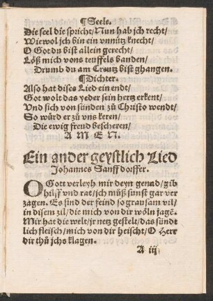Ein ander geystlich Lied ||