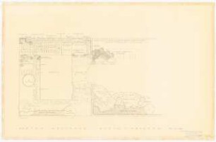 Garten Bassenge, Kleinmachnow: Lageplan mit Pflanzplan 1:100