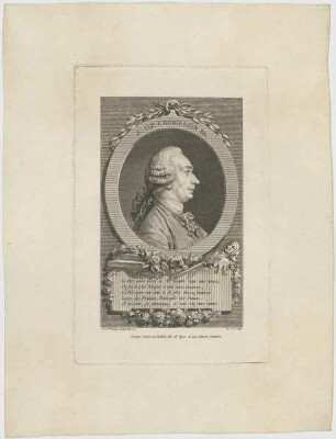 Bildnis des J. de Crebillon Fils.