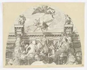 Apotheose von Venedig, aus: "Opera selectiora quae Titianus Vecellius Cadubriensis et Paulus Calliari Veronensis inventarunt et pinxerunt"