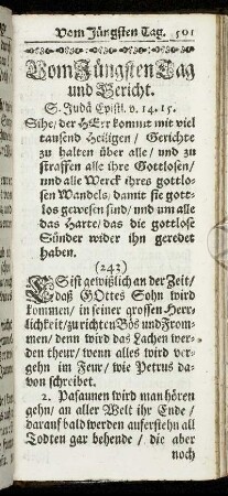 Vom Jüngsten Tag und Gericht.