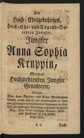 Zuschrift.