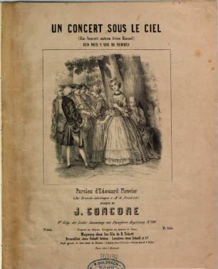 Un concert sous le ciel : duo pour 2 voix de femmes = Ein Konzert unterm freien Himmel