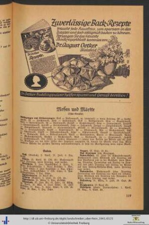 Messen und Märkte.