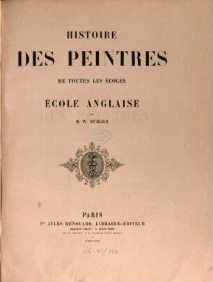 Histoire des peintres de toutes les écoles, 4. École anglaise