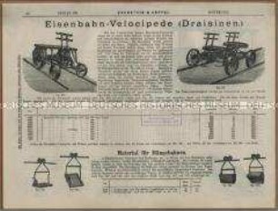 Schienenfahrzeug "Draisine"